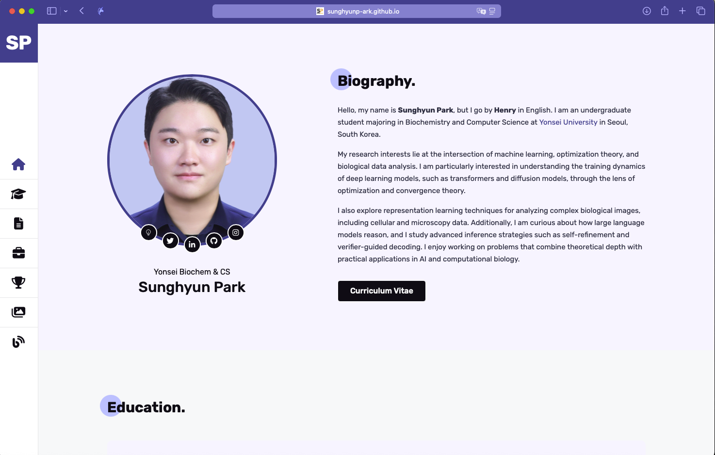 Homepage Design